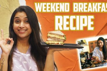 Weekend Breakfast Ideas | Cheesy Bread Egg Sandwich | Swetha Changappa