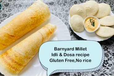 Barnyard Millet Dosa Recipe | Millet dosa recipe | Weight loss millet recipe | Gluten Free Recipes
