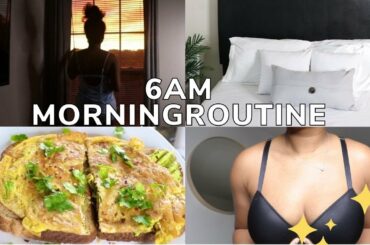 MORNING ROUTINE - shower, healthy recipes, knotless braiding, & more