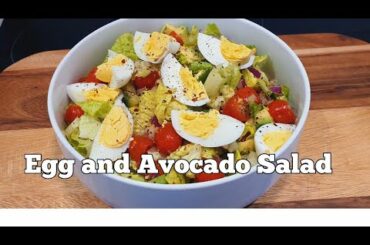 Egg Avocado Salad/quick/easy/ Weight Loss & low calories salad.