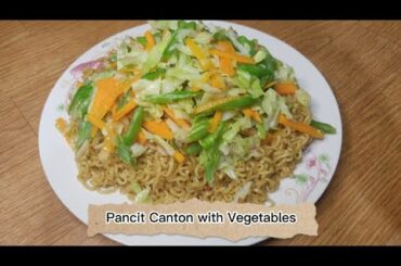 Lucky Me Pancit Canton with Vegetables (Healthy Recipes/How to cook Pancit Canton in Healthy way)