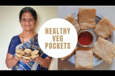 Healthy Veg Pockets Recipe in Tamil | Wheat Flour Packets | Snacks Recipe | Vijayakumari