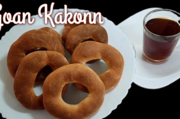 Goan Kakonn (Bread bangles) | Goan bread recipe | Toasted bagels