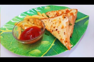 Cheese Sandwich Recipe | Party Snack | Lunch Box Sandwich | Home Cooking With Fun