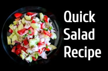 Simple Salad Recipe | Quick Salad | Easy Salad | Fresh Salad | Healthy Salad | Recipe's by Rubi
