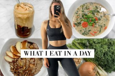 COZY FALL WHAT I EAT IN A DAY 2021 | HOW I STAY HEALTHY WITH COZY MEALS