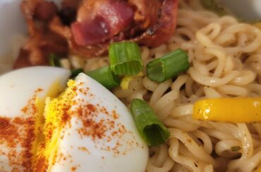 Lunch: Sapporo Ichiban Miso Ramen #bacon #best ramen #food