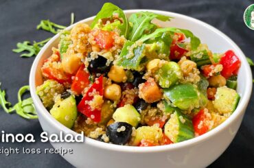 Quinoa Salad Bowl for weight loss | Healthy and quick Salad recipe - Sattvik Kitchen