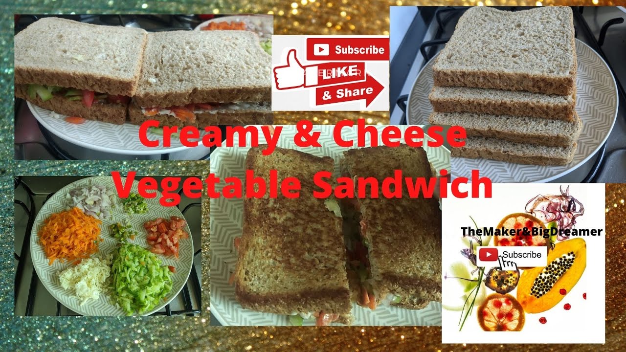 Creamy & Cheese Vegetable Sandwich | Breakfast/Snacks/Brunch/ Lunch/Dinner |EasyCook| Healthy Food Creamy & Cheese Vegetable Sandwich | Breakfast/Snacks/Brunch/ Lunch/Dinner |EasyCook| Healthy Food