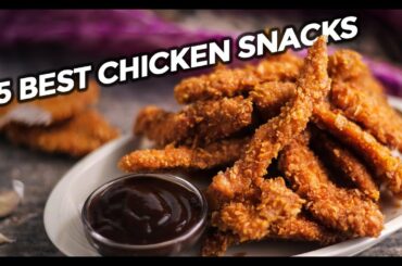 5 Best Chicken Snacks Recipes | Easy Chicken Appetizers | Chicken Recipes | Cooktube Recipes