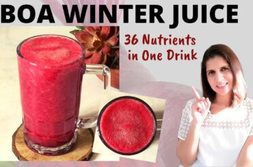 BOA WinterJuice Recipe | Healthy Quick & Easy | 36 Nutrients in a Morning Drink for Weight Loss
