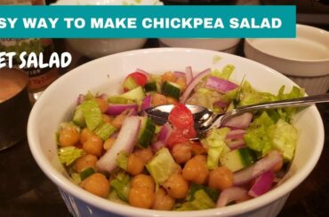 Healthy Chickpea Salad | Flavor | Chana Salad | Healthy Salad for Weight Loss | Simple Salad Recipe