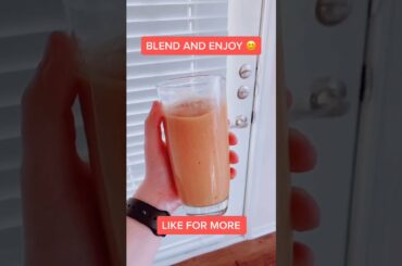 Low Calorie Mango Strawberry Smoothie Recipe For Weight Loss | ONLY 145 Calorie