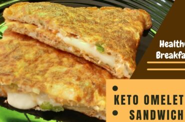 Keto Recipe - Keto Sandwich | Keto Omelette | Healthy Breakfast Recipes | Naimah's Kitchen