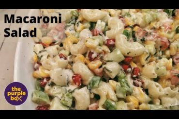 MACARONI SALAD| complete meal by itself | healthy and tasty | veg dish | simple and easy | must have