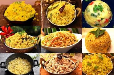 Top 10 Easy Breakfast/Dinner Recipes in Tamil-No long time cooking, No Deep fry, Healthy, Instant