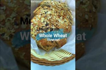 Homemade Whole Wheat Bread - Sandwich Bread Recipe#shorts#Youtubeshorts #wholewheatbread #brownbread