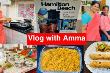 Vlog with Amma|Best Food processor|Health stuffing for Sandwich & Chappathi |Cucumber Salad Recipe