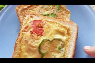 Bread Egg Veggy Toast ll Healthy Breakfast Recipe ll #shorts