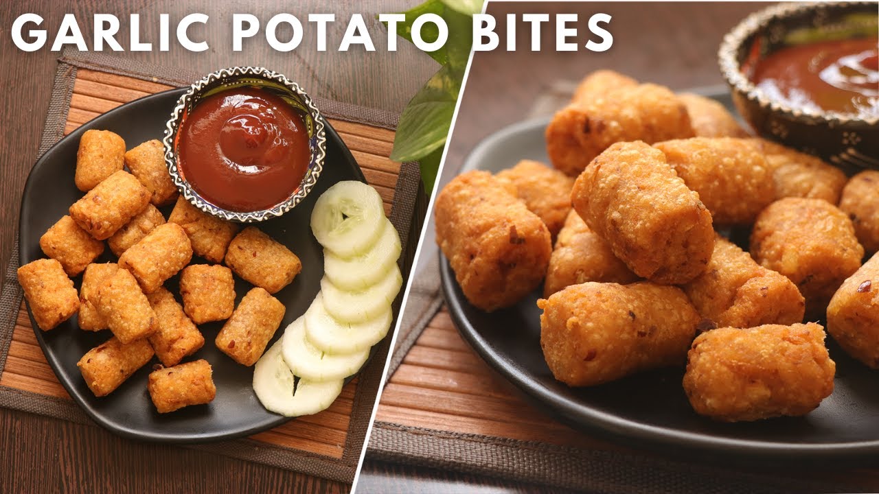 Potato Bites | Crispy Garlic Potato Bites | McCain Potato starter Recipe Potato Bites | Crispy Garlic Potato Bites | McCain Potato starter Recipe