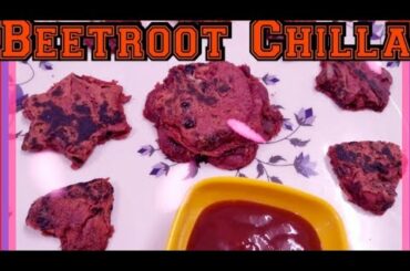 Beetroot Chilla / Healthy Breakfast / Beetroot recipe / beetroot chilla for weight loss