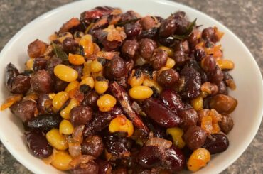 Simple healthy snack in telugu | senagalu ,kidney beans, bobberlu guggilu| mixed chat|quick & tasty