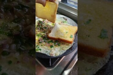 bread omelette recipe#how to make bread omelette | healthy breakfast recipe | easy breakfast#shorts