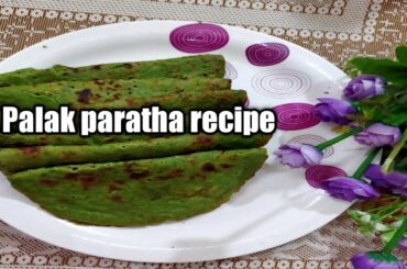 Palak paratha | Palak Paratha with Liquid Batter | Healthy Breakfast Recipe