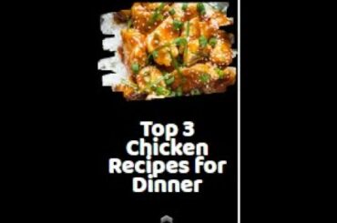 Top 3 Chicken Recipes for Dinner | Nutrition & Health #keto #tiktok #shorts #weightloss