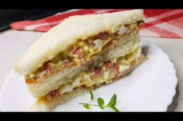Egg Sandwich | High Protein Sandwich | 5 Minutes Recipe  | Easy Sandwich Recipe by Sehar Vlogs
