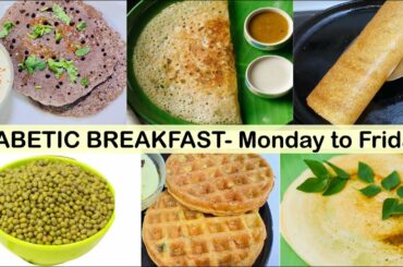 Indian Breakfast For Diabetics | Diabetic Breakfast Recipe Monday to Friday | Millet Recipes