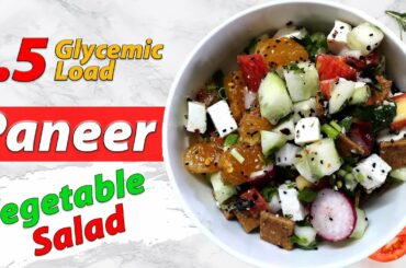 Paneer Vegetable Salad Recipe | Healthy Salad for Diabetic Patients | Diabetic Meal Ideas by Diabexy