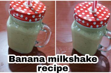 Banana milkshake recipe |Healthy banana nuts and dates smoothie| Weightloss recipes |breakfast drink