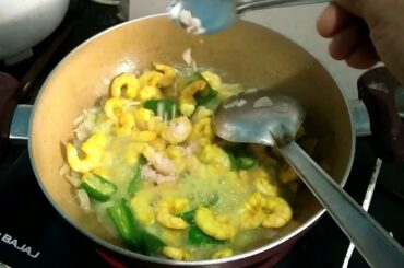 beerakaya  prawns curry / healthy recipes / SANTHI HOME FOOD
