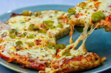 NO Flour. NO Oven. Crispy and No Bread Pizza!! Even those who don't like tofu like it! Pizza Recipe