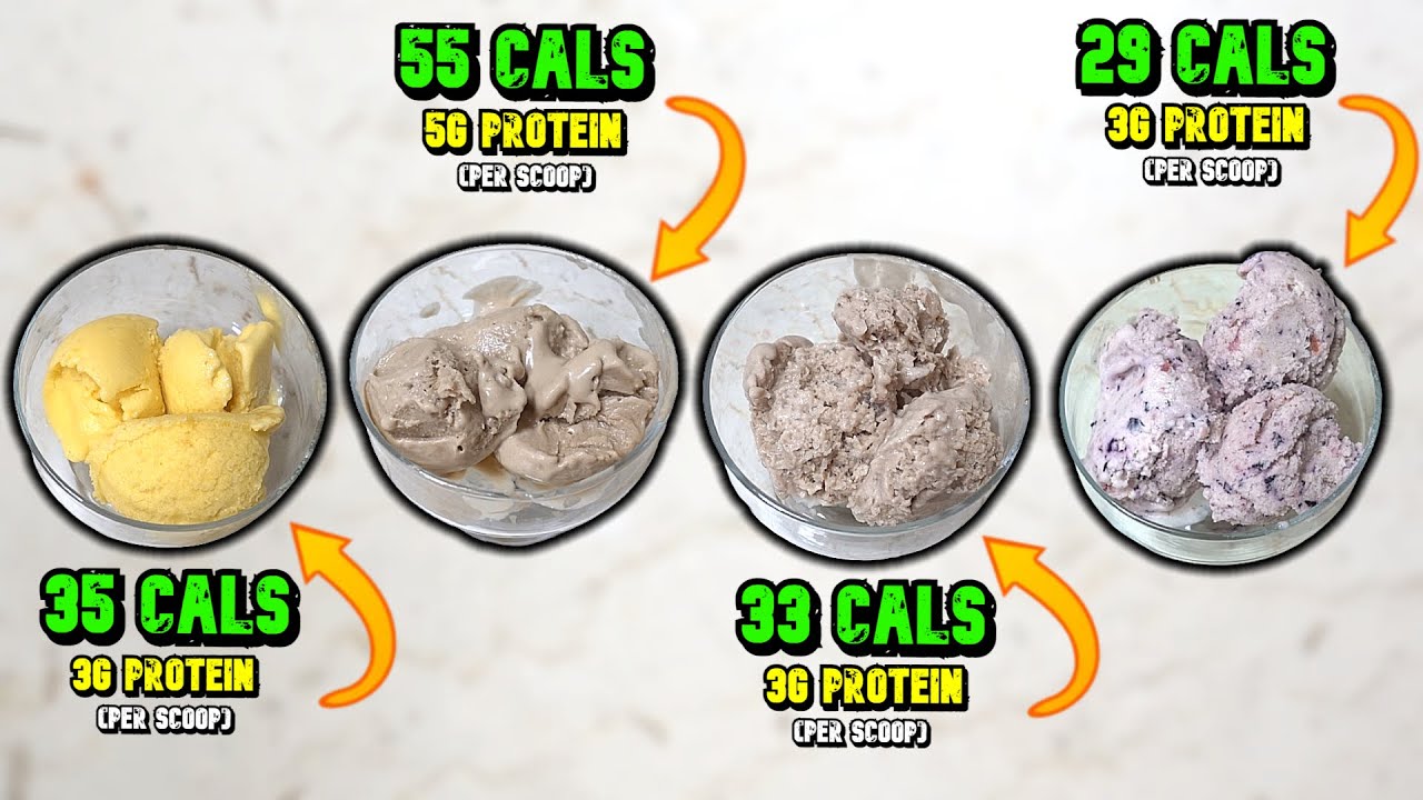 4 HEALTHY & EASY High Protein Low Calorie Ice – Cream Recipes (For Fat Loss & Building Muscle) 4 HEALTHY & EASY High Protein Low Calorie Ice - Cream Recipes (For Fat Loss & Building Muscle)