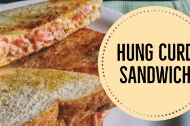 Hung Curd Sandwich | Healthy Sandwich Recipe | Aishwarya D G