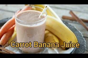 How to make Carrot Milk Juice with Banana/Healthy recipes#sanamvlogs #cookingvideo #malayalam