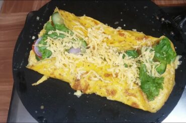 Egg Toast With Salad Recipe | Sandwich With Salad Omelette | Healthy Breakfast Recipe