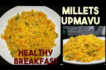 Millets Upmavu Recipe| Healthy Breakfast Recipe| Easy to make breakfast Recipe | #shorts