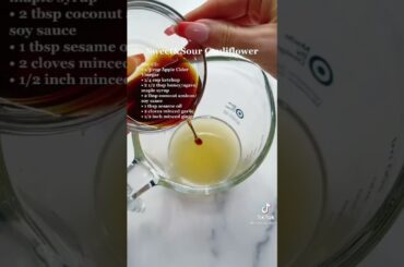 Sweet & Sour Cauliflower  #cooking #simplerecipe #cauliflowerrecipe #foodblog #healthy #recipes #fit