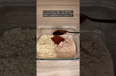 How to cook tasty Chocolate orange overnight oats? | TikTok Healthy Recipes | Tasty Food #Shorts