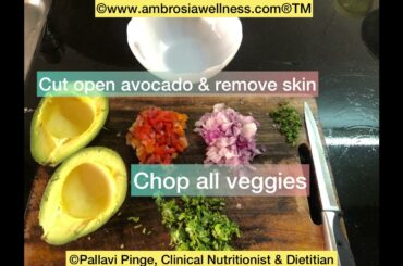 Avocado salad: Tasty and healthy recipe | Healthy chaats | high fibre nutritious salad recipe