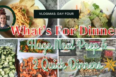 HUGE WEEKLY MEAL PREP & 2 QUICK DINNER RECIPES//WHAT'S FOR DINNER?