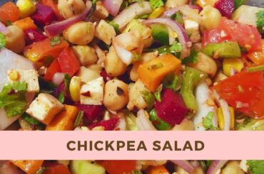 CHEAKPEA SALAD RECIPE |  High Protein Salad | Salad Recipes | Healthy Chickpea Salad Recipe