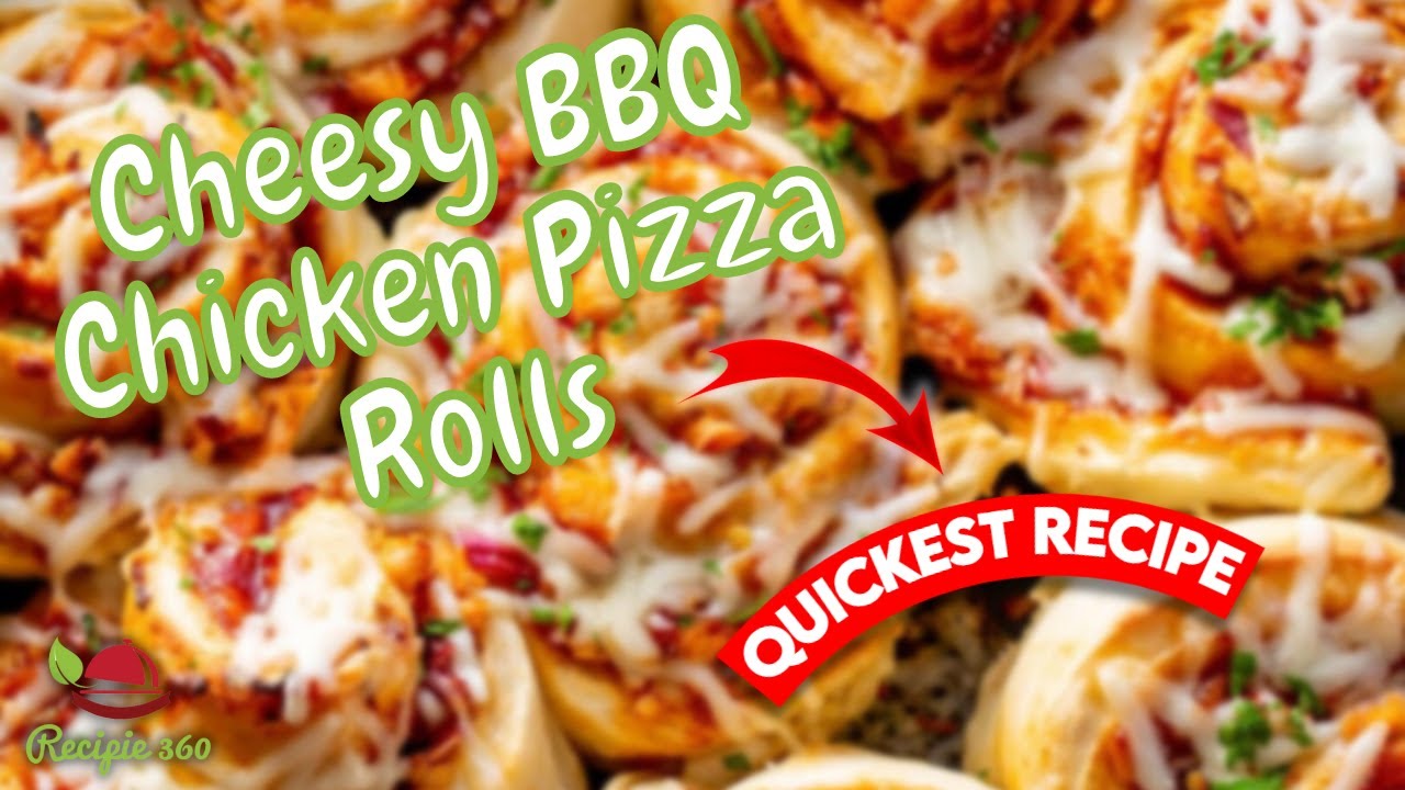 How to Make Cheesy BBQ Chicken Pizza Rolls ? | Healthy Recipes | Recipe 360 How to Make Cheesy BBQ Chicken Pizza Rolls ? | Healthy Recipes | Recipe 360