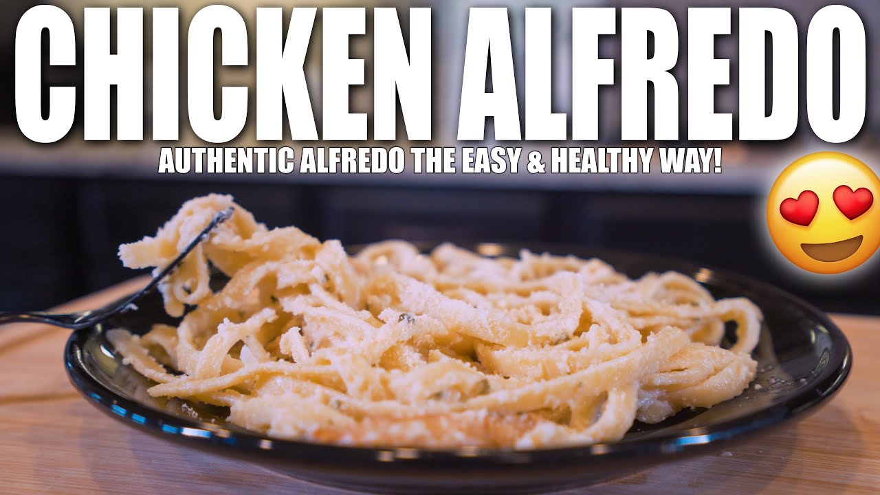 EASY CHICKEN FETTUCCINE ALFREDO | The Lowest Calorie Way To Make DELICIOUS Fettuccini Alfredo EASY CHICKEN FETTUCCINE ALFREDO | The Lowest Calorie Way To Make DELICIOUS Fettuccini Alfredo