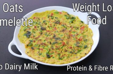 Oats Omelette For WEIGHT LOSS - Healthy Breakfast / Dinner Recipe - Oats Egg Omlet | Skinny Recipes