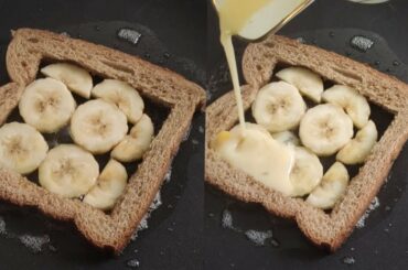 Banana Toast| Healthy Breakfast |Instant Breakfast|Quick Breakfast| Evening Snacks|Tasty Planet Food