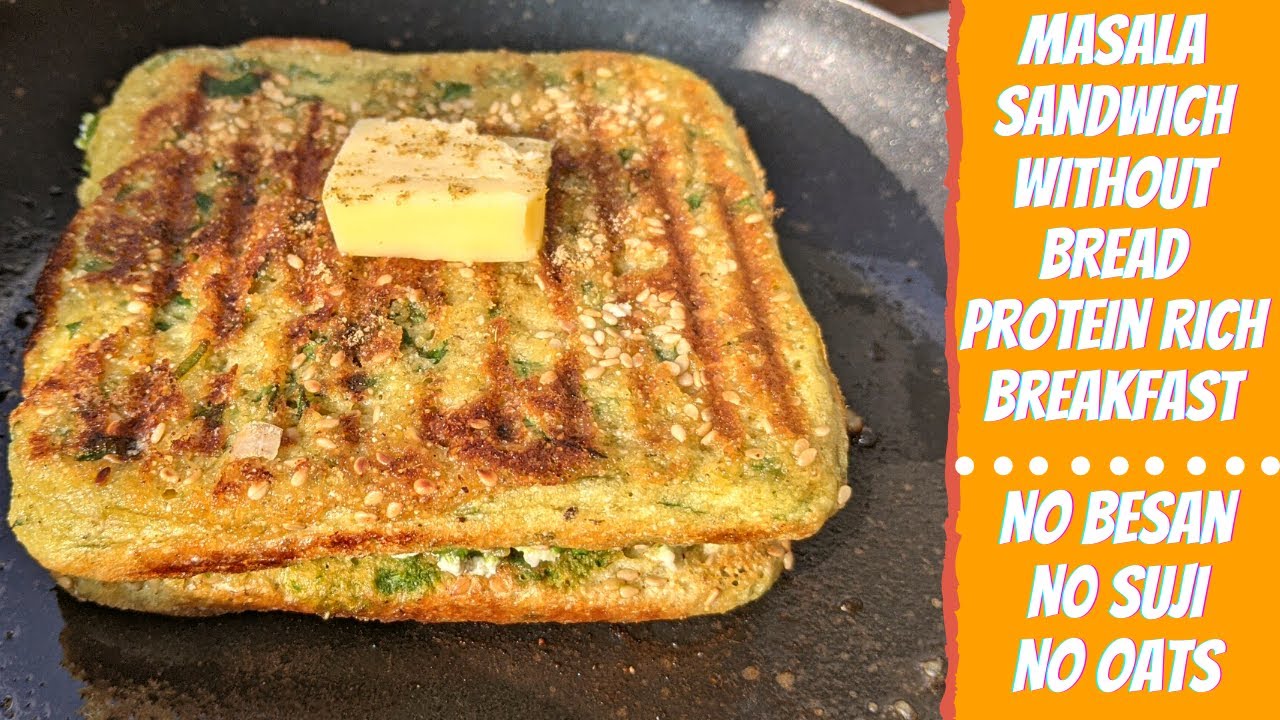 Masala Sandwich Without Bread | Healthy Sandwich Recipe for Breakfast | ProteinRich NoBread Sandwich Masala Sandwich Without Bread | Healthy Sandwich Recipe for Breakfast | ProteinRich NoBread Sandwich